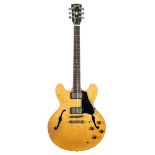 1982 Gibson ES-335 Dot Reissue electric guitar, made in USA, ser. no. 8xxx2xx6; Finish: natural,