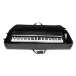 *Roland EP880 digital piano, case; together with a Yamaha PSR-280 keyboard and stand