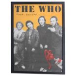 The Who - 'Face Dances' promotional poster, within a contemporary black frame, 41.25" high x 29.