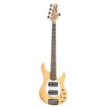 Ernie Ball Music Man Sterling V bass guitar, made in USA, ser. no. F4xxx2; Finish: natural;