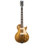 2009 Gibson Les Paul Tribute 1952 electric guitar, made in USA; Finish: gold top; Fretboard: