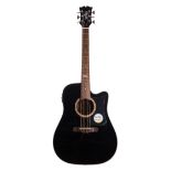 Sierra SDS35CEBK electro-acoustic guitar, made in China, Westfield hard case (new clearance stock)