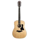 2015 Taylor 150E twelve string acoustic guitar, made in USA, ser. no. 21xxxxxx1; Back and sides: