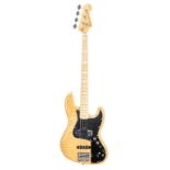 Fender Marcus Miller Signature Jazz Bass guitar, made in Japan, ser. no. T006130; Finish: natural;