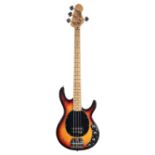 JHS Vintage bass guitar; Finish: sunburst, various scuffs and marks; Fretboard: maple; Frets: