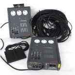 Pair of Zero 88 Alpha Pack 2 units with a quantity of associated cables (as new)
