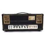1970s Sound City 100 Mark 3 custom built guitar amplifier head, made in England, ser. no. M3414