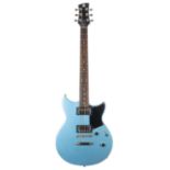 Yamaha Rev Star RS420 electric guitar; Finish: metallic blue; Fretboard: rosewood; Frets: good;