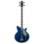 2015 Epiphone Jack Casady Signature bass guitar, made in Korea, ser. no. 15xxxxxx47; Finish: blue