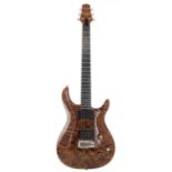 Carvin CT6M electric guitar, made in USA, circa 2007; Finish: quilt top upon mahogany body, a few