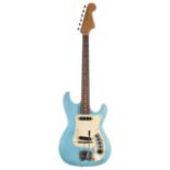 1960s Hagstrom Futurama II Deluxe electric guitar, made in Sweden, ser. no. 5xxxx8; Finish: blue,