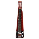 Jagard lap guitar, metallic red finish, gig bag