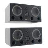 Pair of Dynaudio Acoustics M2 speakers, made in Denmark, ser. nos. 808883 and 808955, boxed,