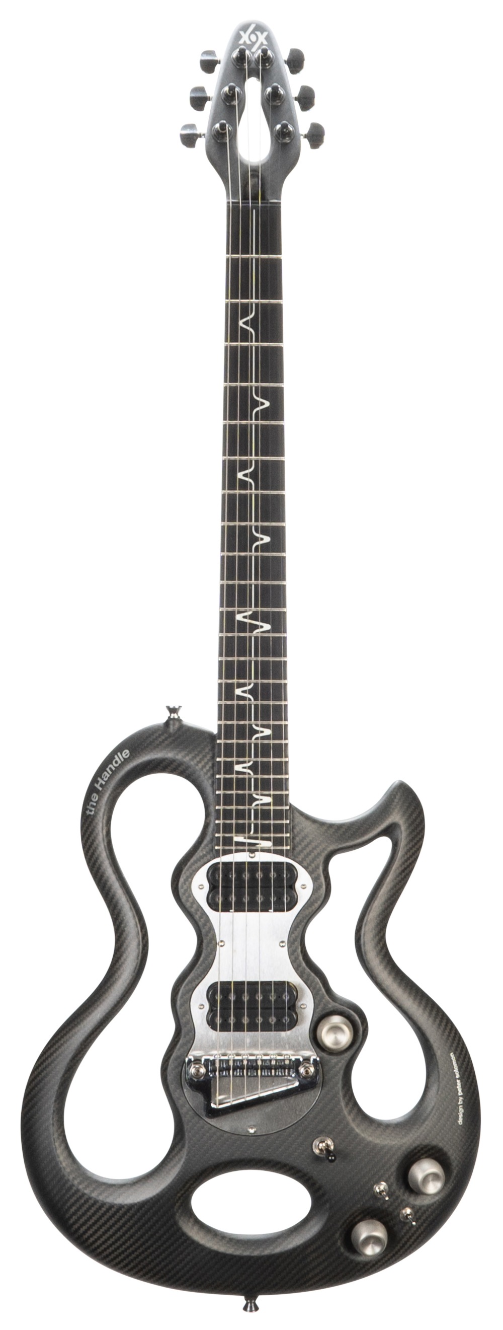 XOX Audio Tools "The Handle" electric guitar; Finish: graphite; Frets: good; Electrics: working;