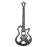 XOX Audio Tools "The Handle" electric guitar; Finish: graphite; Frets: good; Electrics: working;