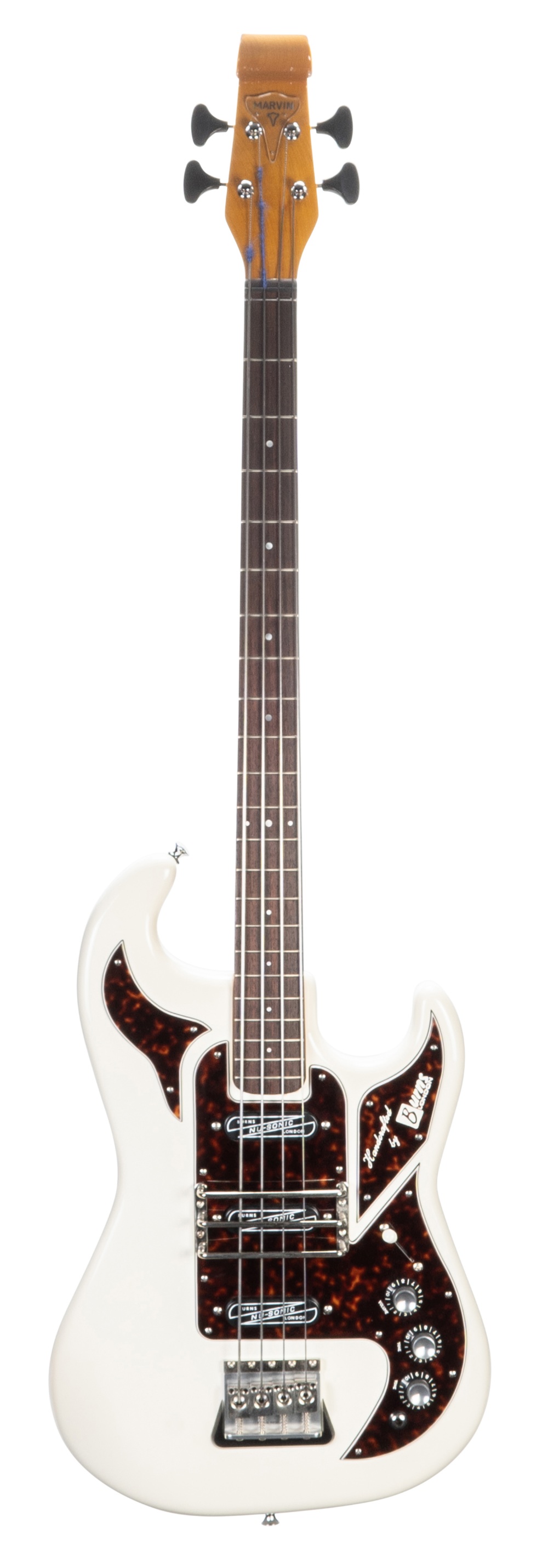 Burns Marvin John Rostill 1964 Shadows bass guitar, made in China, ser. no. 0xx2; Finish: white;