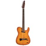 Vester Tele style electric guitar, made in Korea; Finish: amber burst; Fretboard: rosewood; Frets: