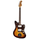 Mid 1990s Fender Jazzmaster electric guitar, crafted in Japan, ser. no. S03xx52; Finish: sunburst,