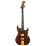 Satellite 90T electric guitar, made in Japan, circa 1981; Finish: walnut wings with maple through