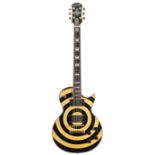 2003 Epiphone Zakk Wylde Les Paul Custom electric guitar, ser. no. U03xxxx10; Finish: ivory and