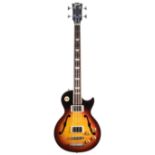 2016 Gibson ES Les Paul bass guitar, made in USA, ser. no. 1xxx6xx8; Finish: sunburst; Fretboard: