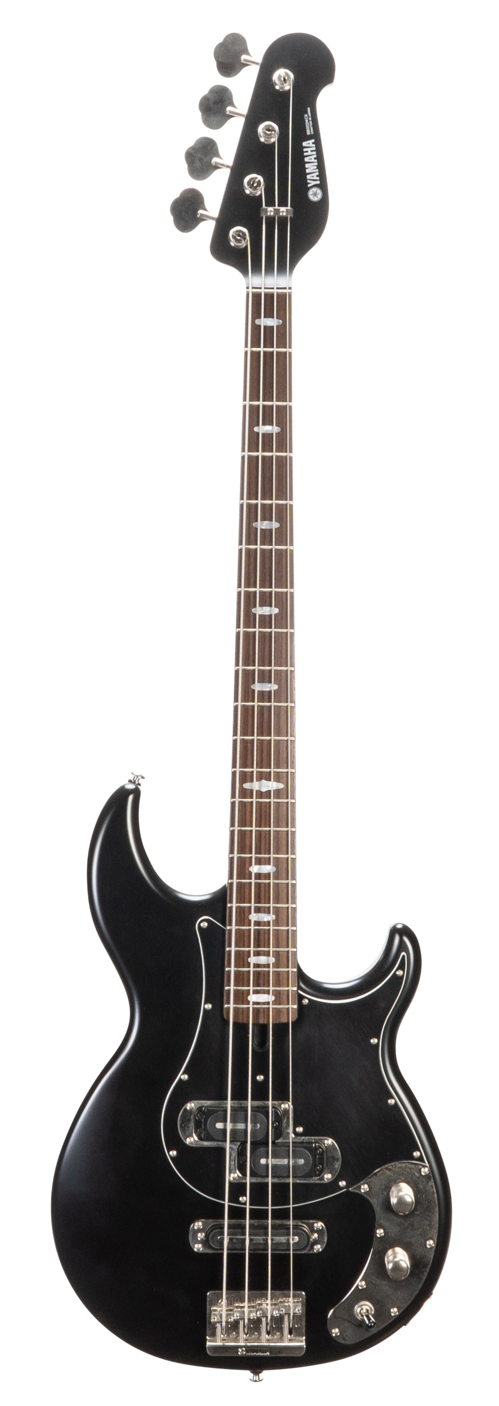 Yamaha BB2024CX bass guitar, crafted in Japan, ser. no. HHPxxxE; Finish: satin black; Fretboard: