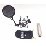 Rode NT1-A microphone with an SM6 shock mount, boxed