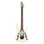 2002 Ibanez Paul Gilbert PGM30 electric guitar, made in Japan, ser. no. F02xxx8; Finish: white,