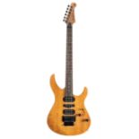 Yamaha Pacifica 821D electric guitar; Finish: natural flame top, various marks including area of