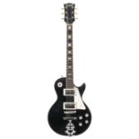 Diamond Les Paul style electric guitar, soft case; together with an eccentric custom made solid body