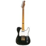 1963 Fender Telecaster electric guitar, made in USA, ser. no. L1xxx6; Finish: black, refinish,