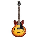 Gibson ES-330 TD electric guitar, made in USA, circa 1967, ser. no. 8xxxx2; Finish: sunburst,