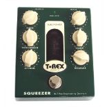 T-Rex Squeezer tube driven compressor guitar effects pedal, boxed