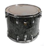 Ludwig 15" x 12" marching snare; Finish: black pearl (at fault)