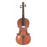 French three-quarter size violin, 13 5/16", 33.80cm