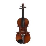 Early 20th century German half size violin, 12 5/16", 31.30cm