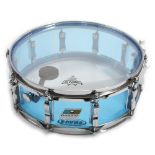 1976 Ludwig Vistalite 14" snare drum; Finish: acrylic blue; Serial no.: 1062972