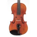 Contemporary viola, unlabelled, 15 1/2", 39.40cm, case