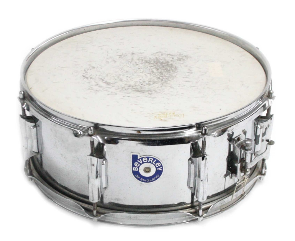 Beverley 14" snare drum; Finish: chrome