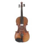 Early 20th century German violin, 14", 35.60cm