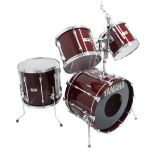 Yamaha Recording Custom Standard drum kit, comprising 22" kick drum, 12" rack tom, 13" rack tom, 16"