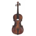 19th century violin, 14", 35.60cm