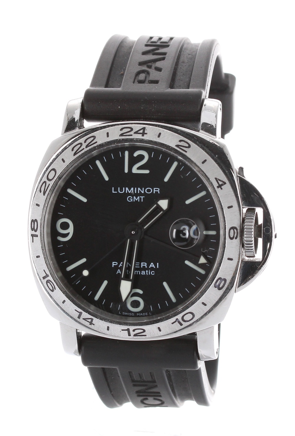 Panerai Luminor GMT (B Series) automatic stainless steel gentleman's wristwatch, ref. OP 6524