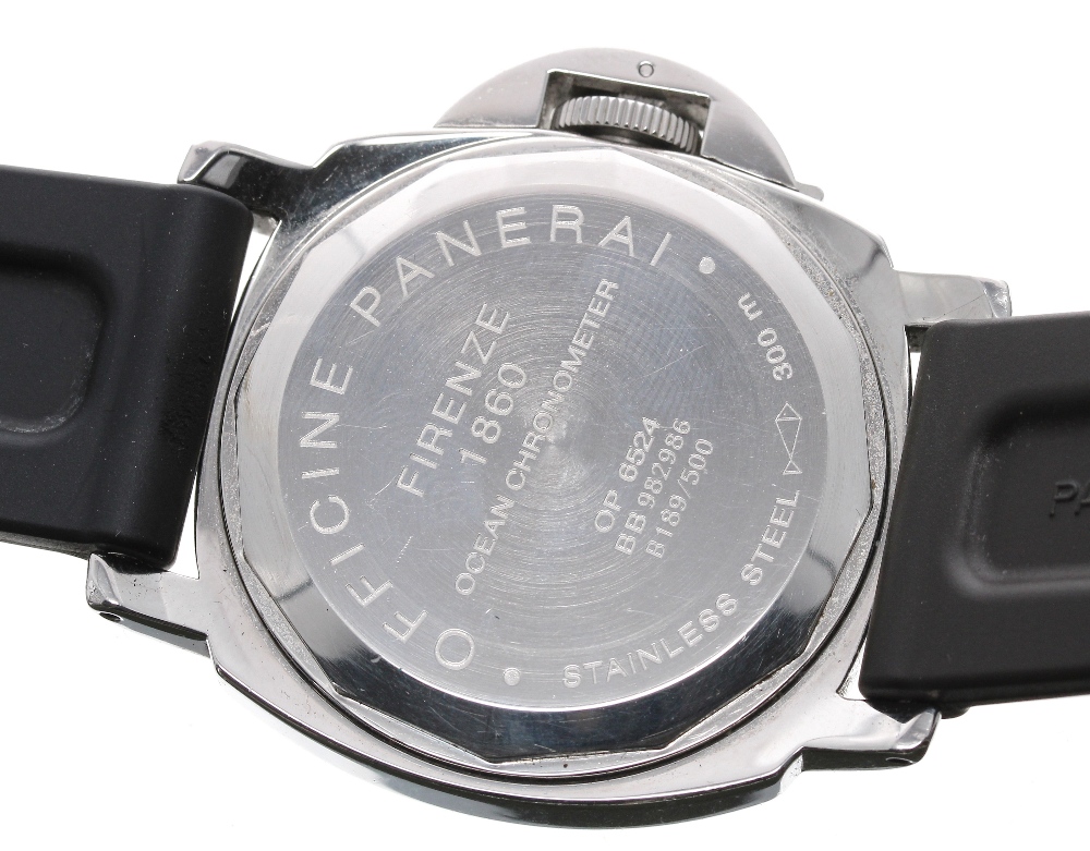 Panerai Luminor GMT (B Series) automatic stainless steel gentleman's wristwatch, ref. OP 6524 - Image 2 of 2