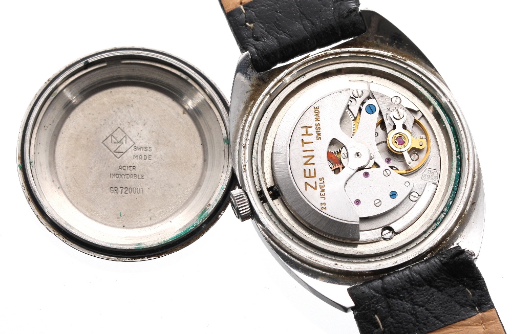 Zenith Auto Sport 28800 automatic stainless steel gentleman's wristwatch, ref. GR 720001, circa - Image 3 of 3