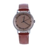 Omega 'Jumbo' stainless steel gentleman's wristwatch, ref. 2325, circa 1940s, serial no. 1005xxxx,