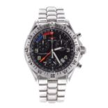 Breitling Transocean chronograph stainless steel gentleman's bracelet watch, ref. A53340, serial no.