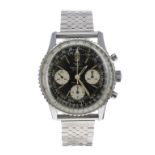 Breitling Navitimer chronograph stainless steel gentleman's bracelet watch, ref. 806, circa 1966,