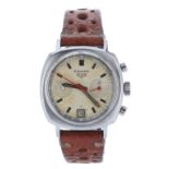 Heuer Camaro chronograph stainless steel gentleman's wristwatch, ref. 73443, serial no. 213xxx,