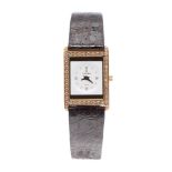 Concord Delirium 18ct and diamond ultra slim rectangular lady's wristwatch, ref. 51.90.669, square